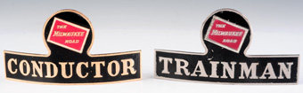 The Milwakee Route Conductor and Trainman Badges