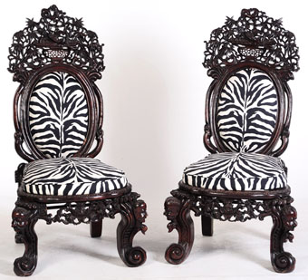 extraordinary anglo chinese carved chairs