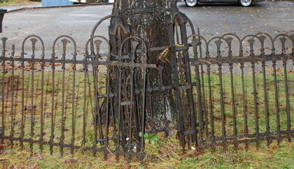 Victorian Iron Fence Gate and Corners