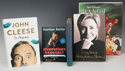 A Large Collection of Author Signed Books Offered as One Lot