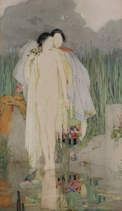 Dorothy Webster Hawksley (1884‑1970), One of Two Watercolors by the Artist