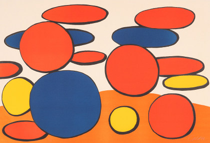 Alexander Calder (1898‑1976) Red and Blue Bubbles