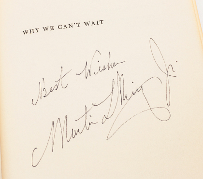Martin Luther King Jr. Signed First Edition