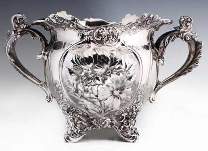 A Large and Rare Gorham Sterling Silver Jardinière
