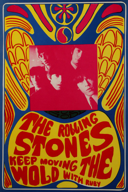 Beatles, Bob Dylan, The Rolling Stones and Other 1968 Psychedelic Concert Posters