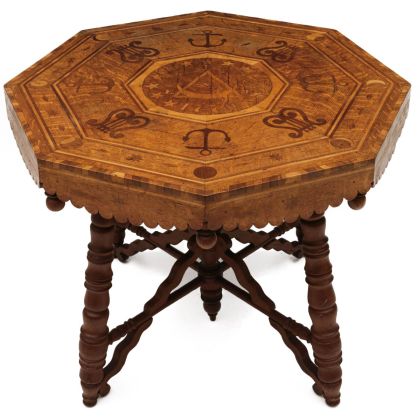 An Inlaid Table Attributed to Lansing, KS Inmate William Payne Harvey
