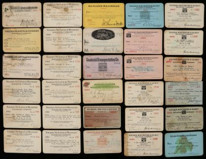 Lot 7988A Collection of More Than 600 Railroad Passes
