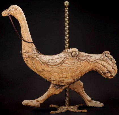 Ostrich Carousel Figure by Frederick Savage