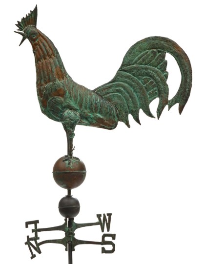 A Large French Copper Weather Vane, Circa 1920