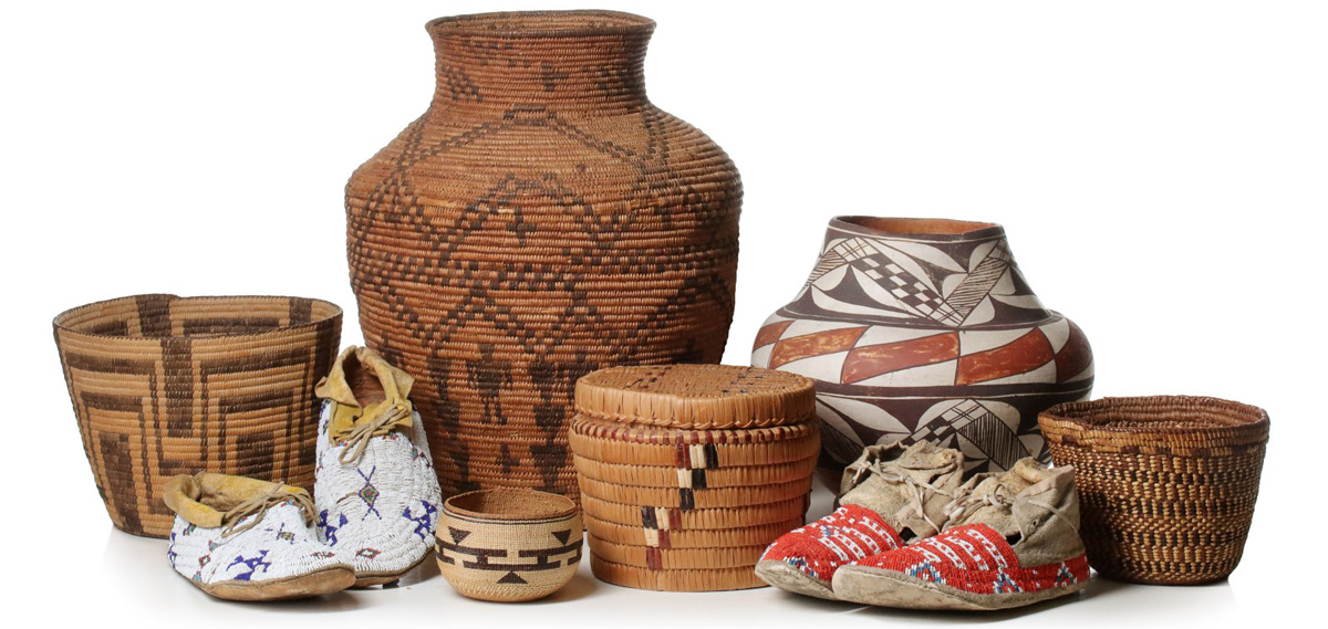 Basketry, Beadwork and Pottery