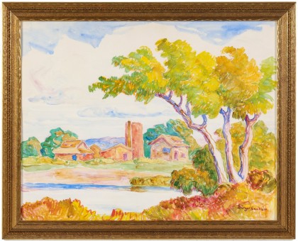 Birger Sandzen (1871‑1954) Watercolor, 22 x 28 Inches, Dated 1934