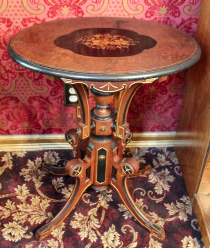 American Renaissance Stand with Marquetry