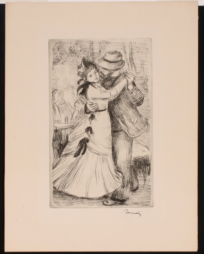Pierre August Renoir (1841‑1919)La Danse à BougivalEtching, Signed in the Margin