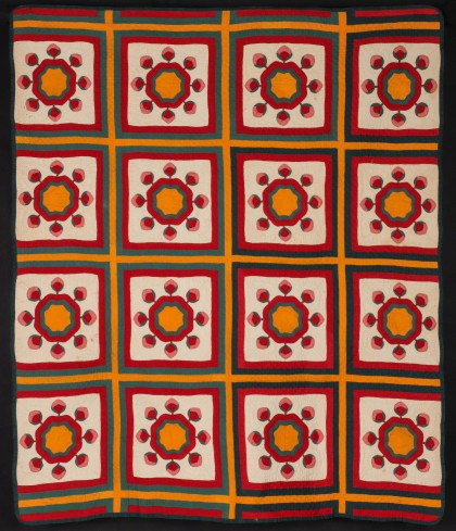 1883 Applique Quilt with the Stitched Hand of T.B. McNabb and Extensive Provenance