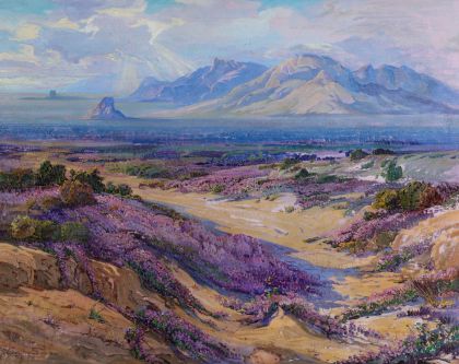 A Fine Large Grayson Sayre (1879‑1938) California Landscape Oil on Canvas, Fresh to the Market
