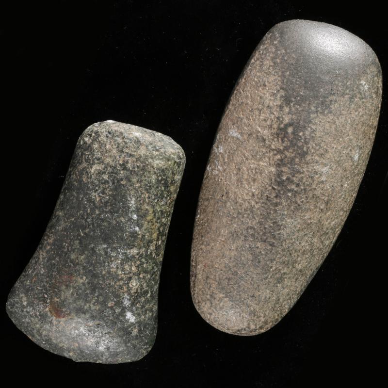 TWO NICE GRANITE WOODLAND CULTURE CELTS