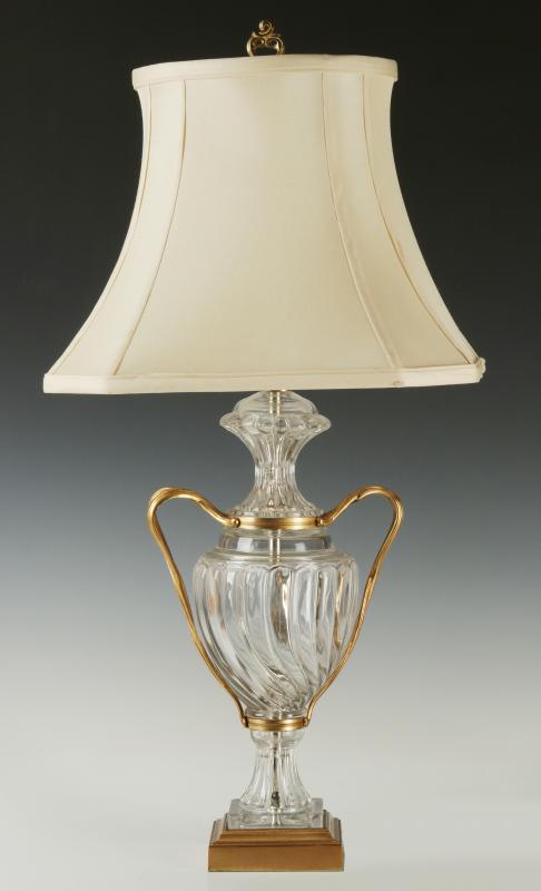 A BACARRAT-QUALITY FRENCH CRYSTAL TABLE LAMP