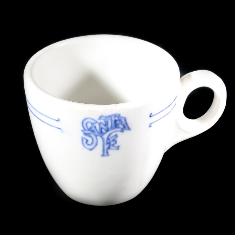 AT&SF SANTA FE RR BLEEDING BLUE DEMITASSE CUP