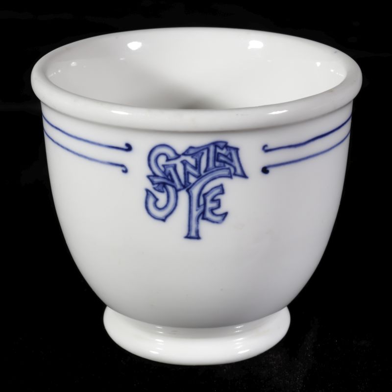 AT&SF SANTA FE RR BLEEDING BLUE DOUBLE EGG CUP