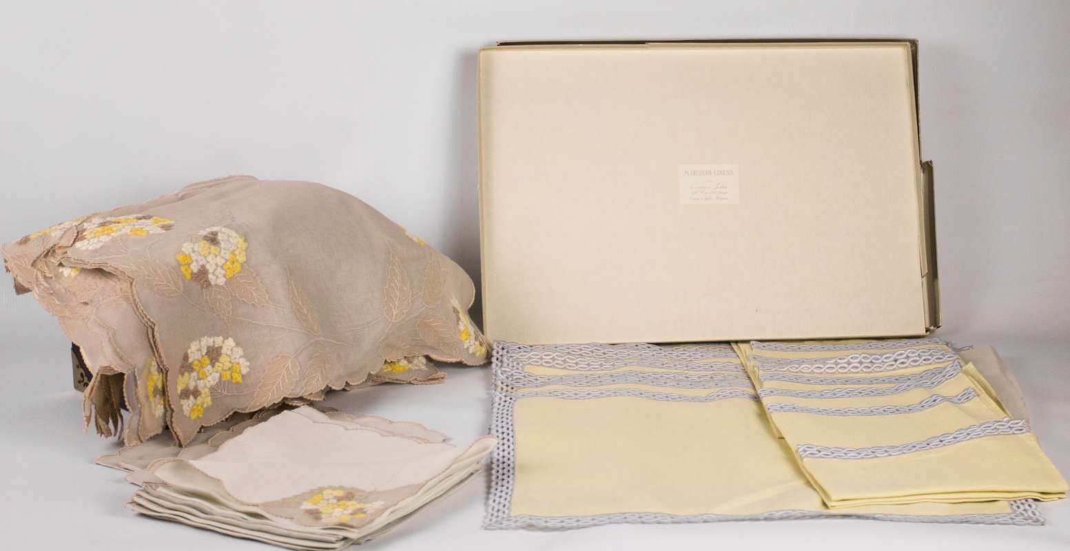 BOXED AND UNUSED VINTAGE MARGHAB LINENS