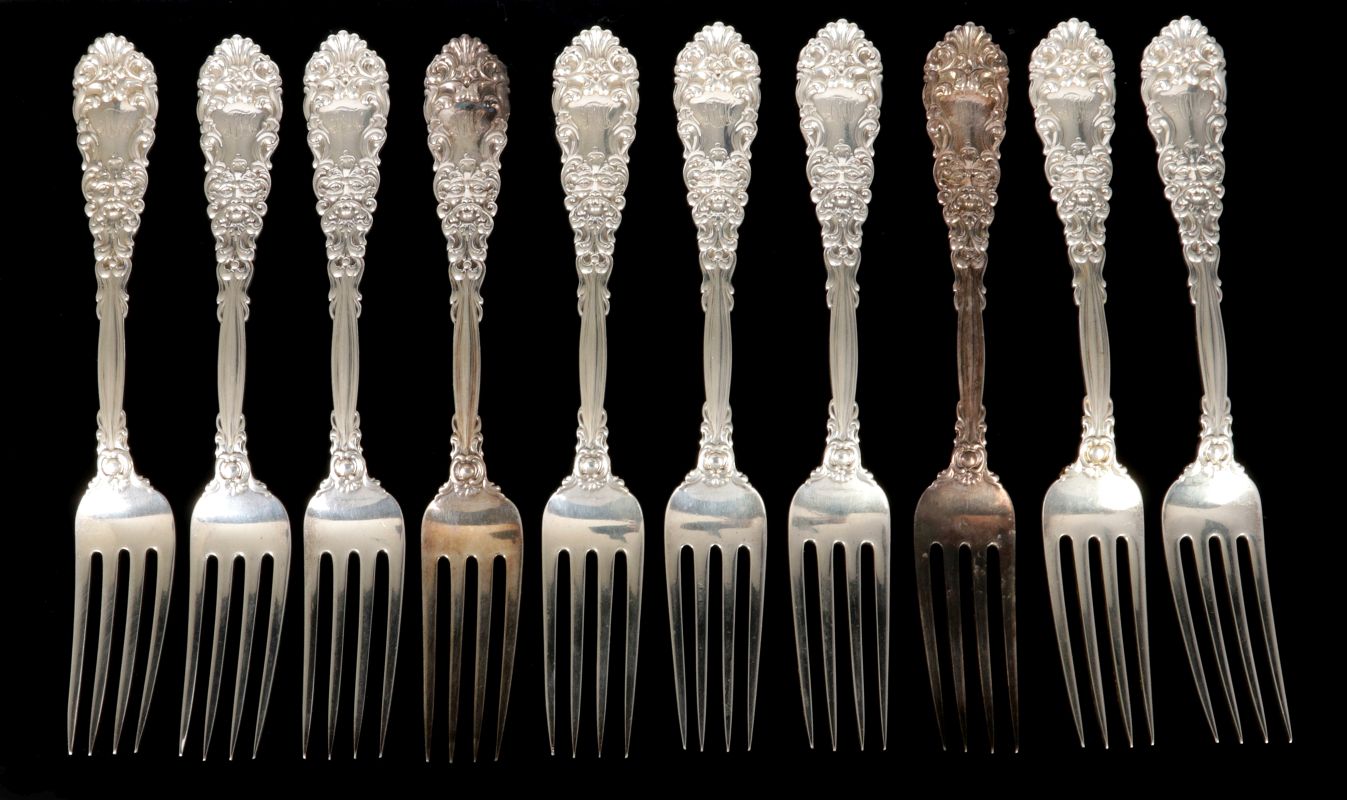 TEN DOMINICK AND HAFF RENAISSANCE PATTERN FORKS