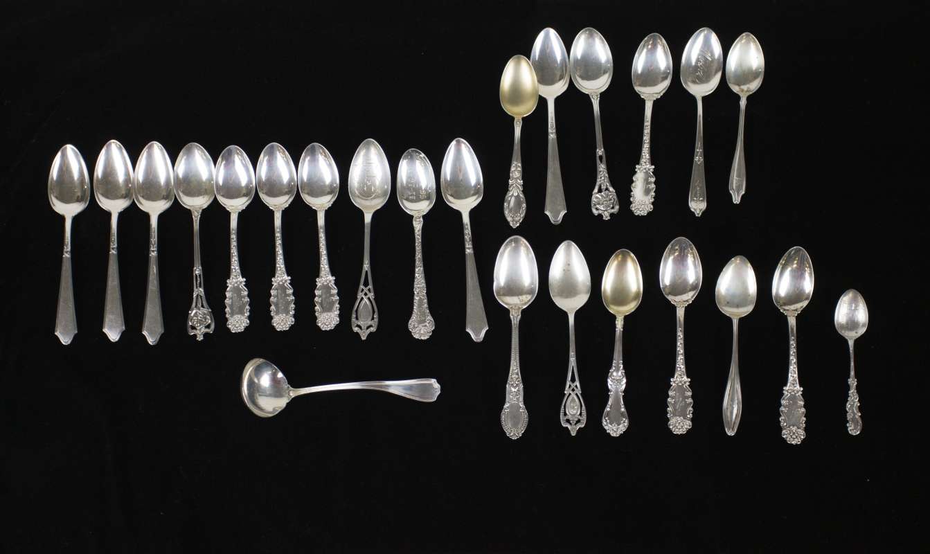 A COLLECTION OF STERLING SPOONS