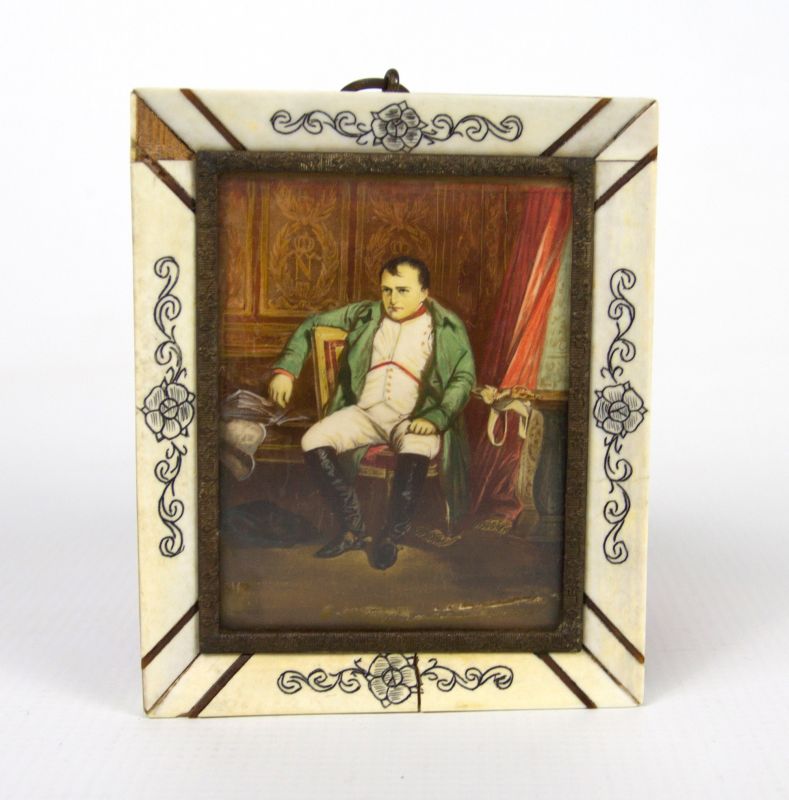 A MINIATURE PAINTING OF NAPOLEON AFTER DELAROCHE