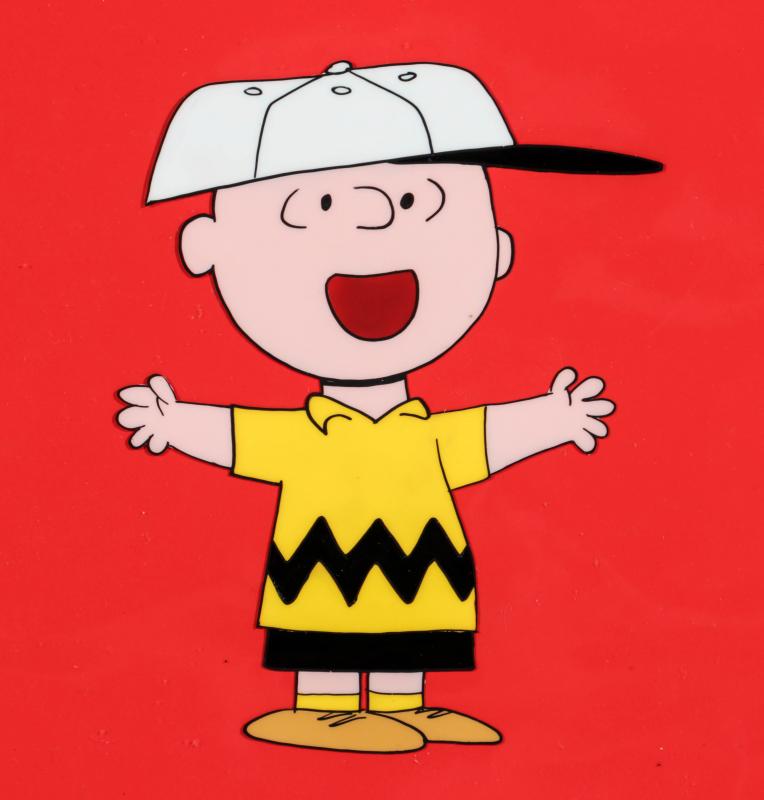 SCHULZ PEANUTS CHARLIE BROWN ANIMATION CELL