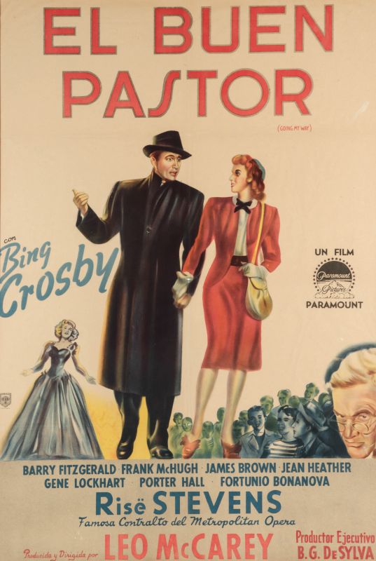 VINTAGE SPANISH MOVIE POSTER FOR 'GOING MY WAY'