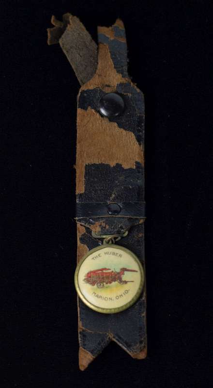 THE HUBER STEAM TRACTOR ADVERTISING WATCH FOB