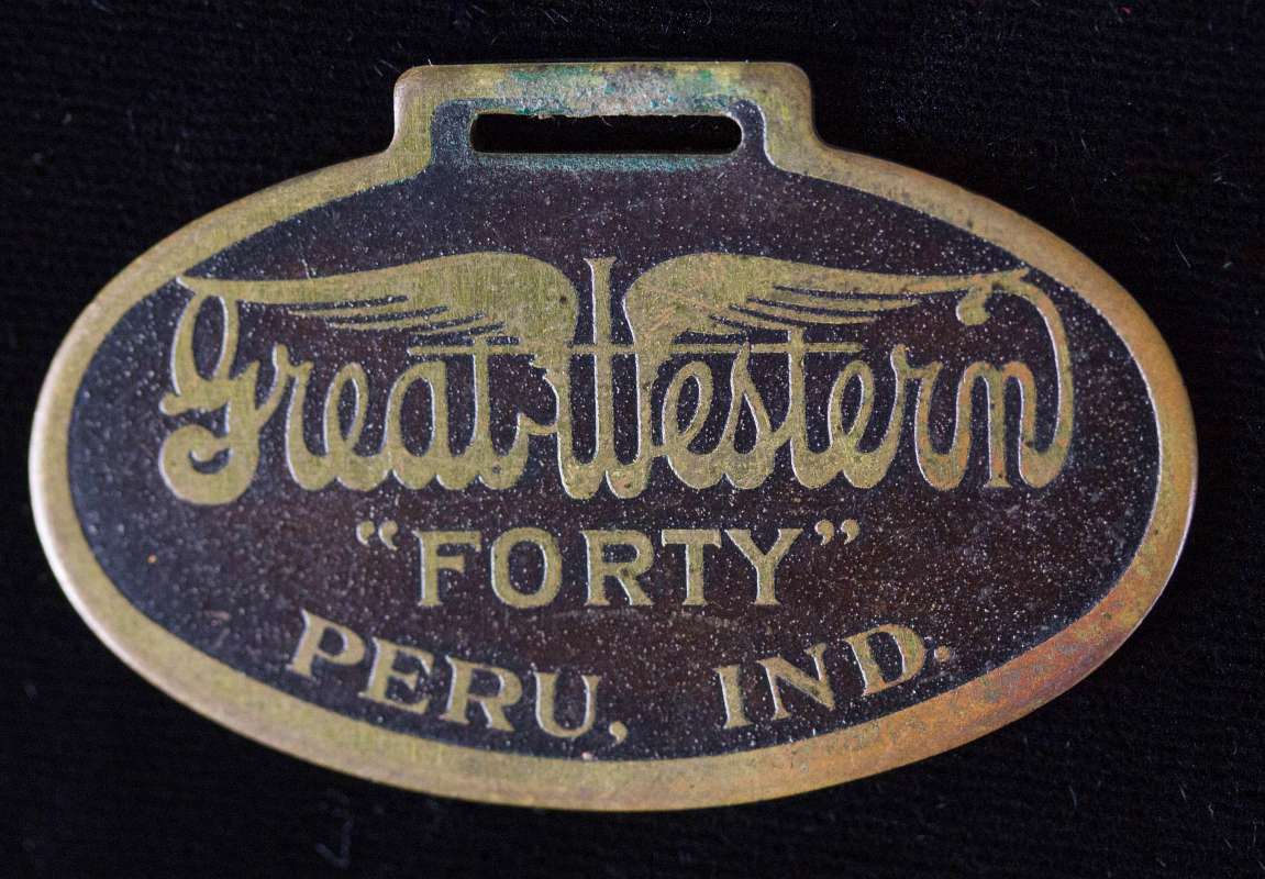 GREAT WESTERN AUTOMOBILE CO. ADVERTISING FOB, 1913