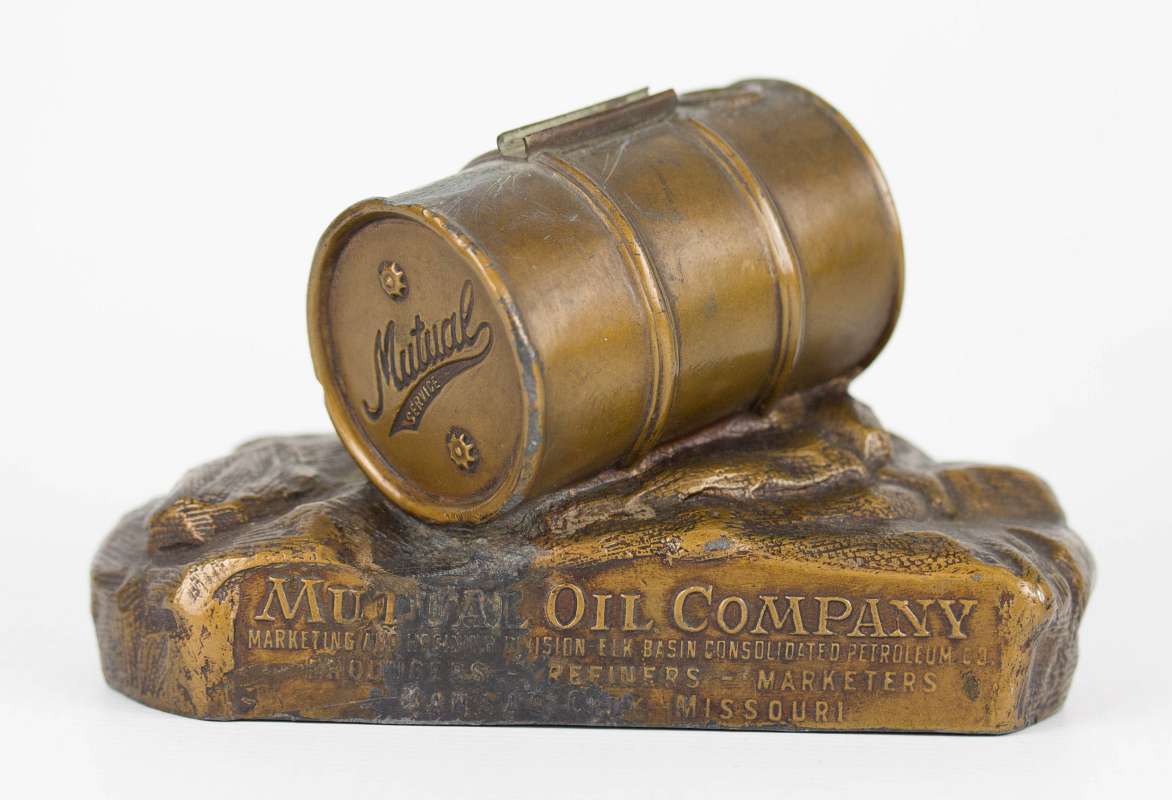 MUTUAL OIL CO. KCMO ADVERTISING PAPERWEIGHT