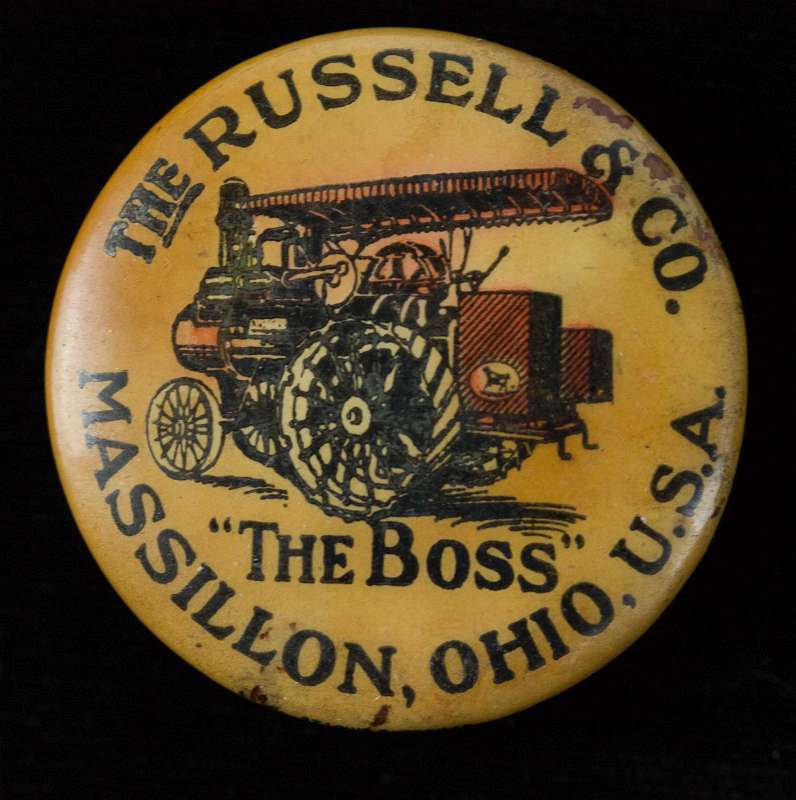 RUSSELL & CO 'THE BOSS' TRACTORS ADVTG WHET STONE