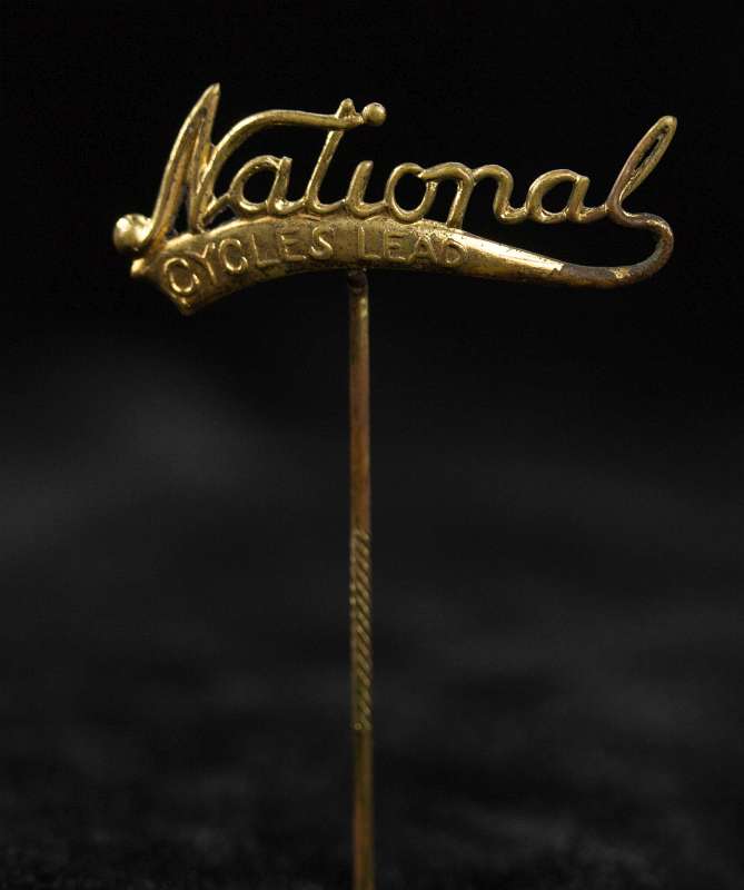 NATIONAL CYCLES CO. BICYCLE ADVERTISING STICKPIN