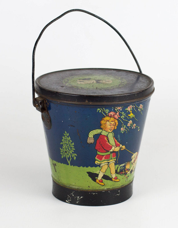 A TURNWRIGHT'S TOFFEE TIN LITHO CANDY PAIL