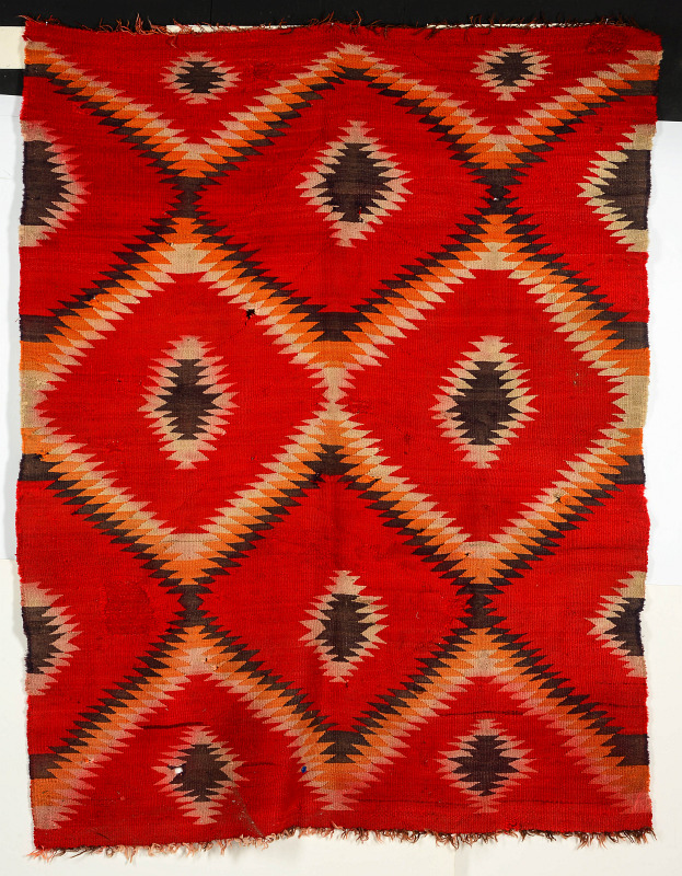 A LATE 19TH CENTURY NAVAJO BLANKET
