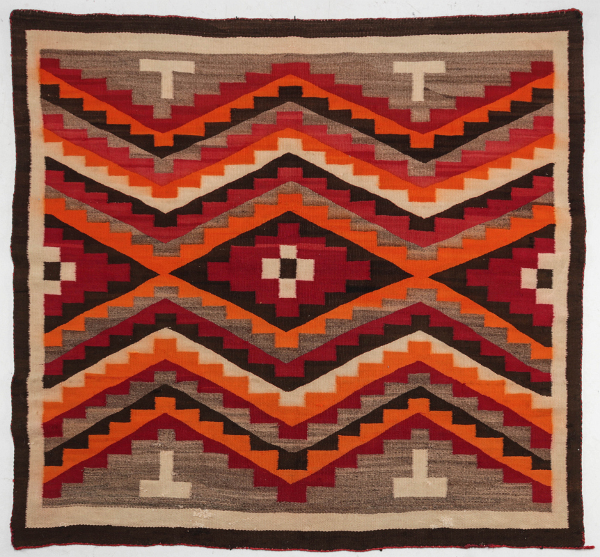 A WESTERN RESERVATION NAVAJO WEAVING 