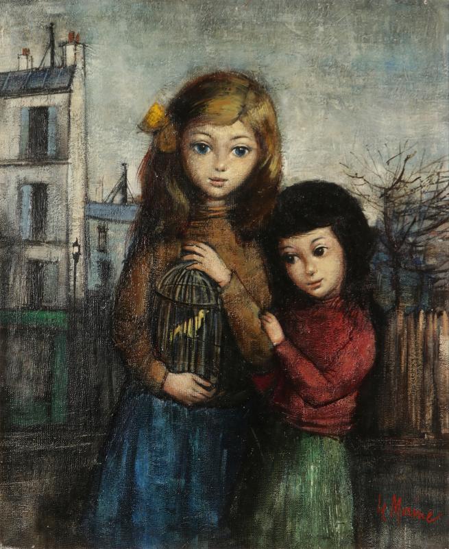 A MID 20TH C. FRENCH SCHOOL OIL ON CANVAS