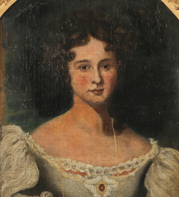 AN EARLY 19TH C. CONTINENTAL SCHOOL OIL ON CANVAS 