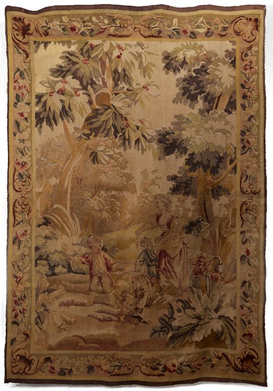 LATE 19TH TO EARLY 20TH CENTURY AUBUSSON TAPESTRY