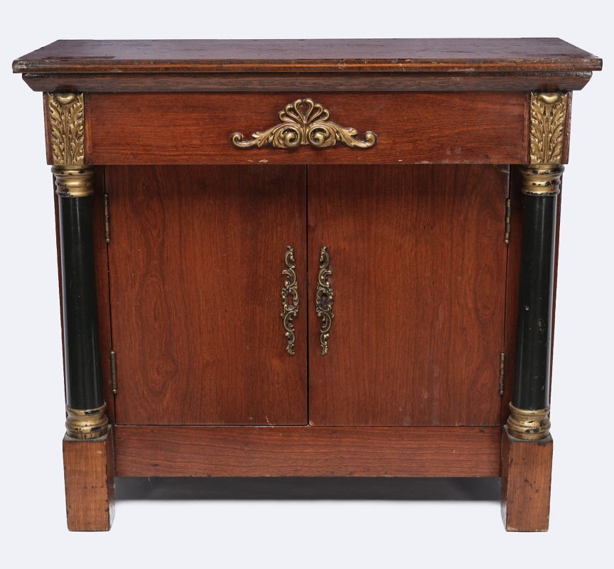 A DIMINUTIVE LATE 20TH C. EMPIRE STYLE CABINET