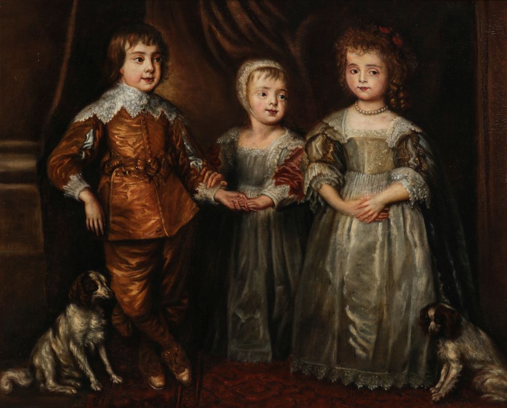 THE CHILDREN OF KING CHARLES I,  AFTER VAN DYCK   
