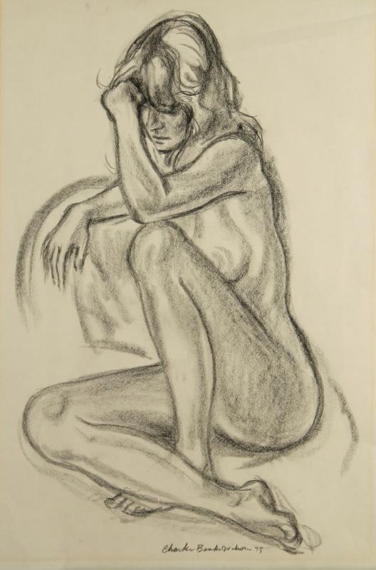 CHARLES BANKS WILSON (1918-2013) CHARCOAL ON PAPER