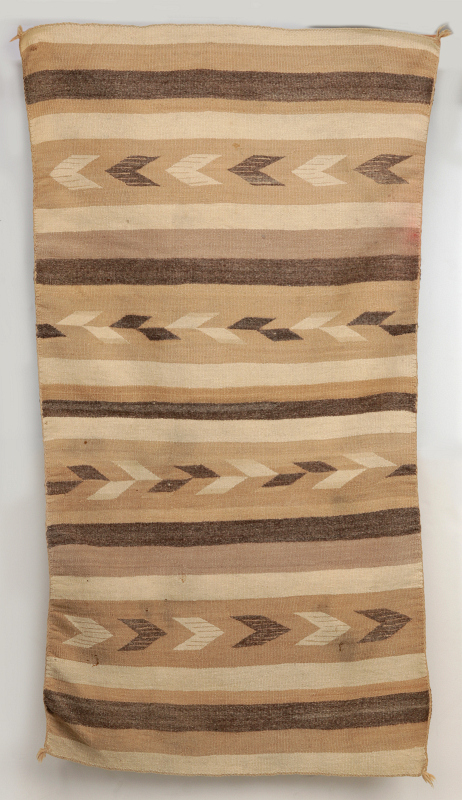 A LATE 20TH C NAVAJO CHINLE DOUBLE SADDLE BLANKET