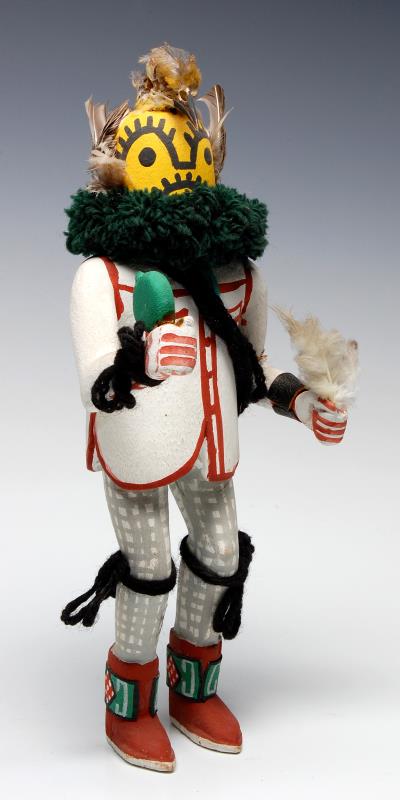 A CONTEMPORARY CARVED COTTONWOOD KACHINA DOLL