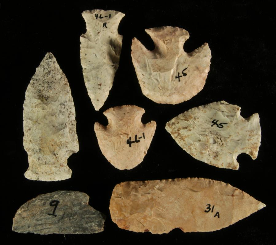 A COLLECTION OF SEVEN STONE ARTIFACTS