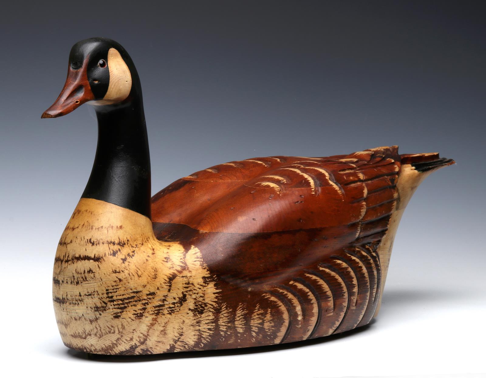 A TOM TABER AND HERSEY KYLE CANADA GOOSE CARVING
