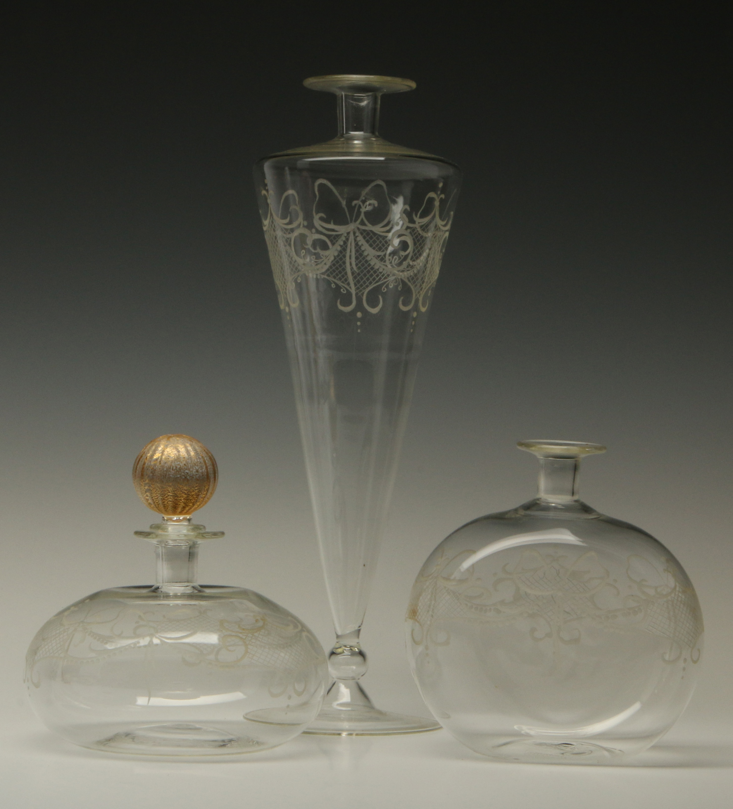 20TH CENTURY PAPER-THIN BLOWN GLASS ARTICLES