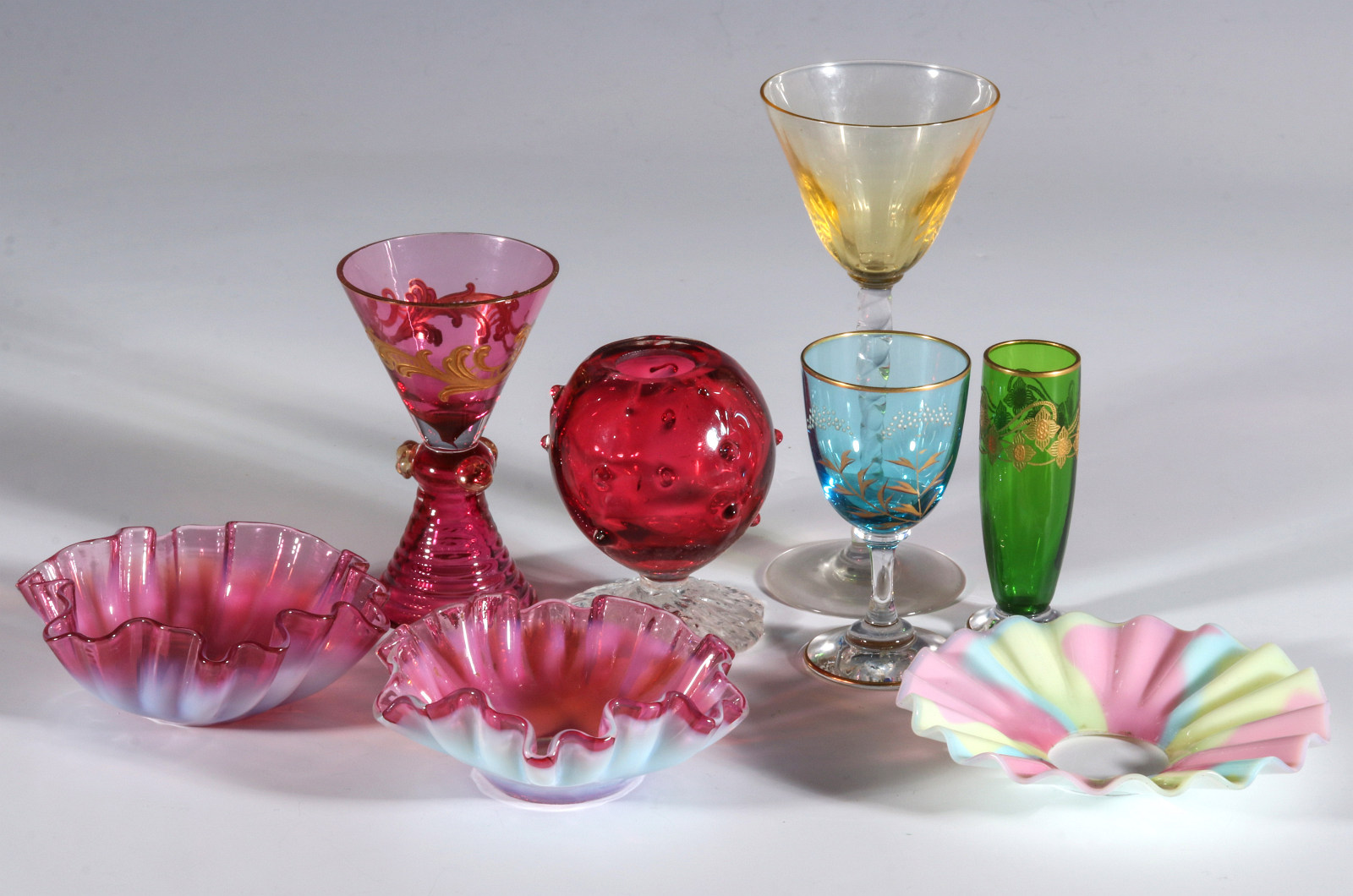 VICTORIAN AND OTHER ART GLASS