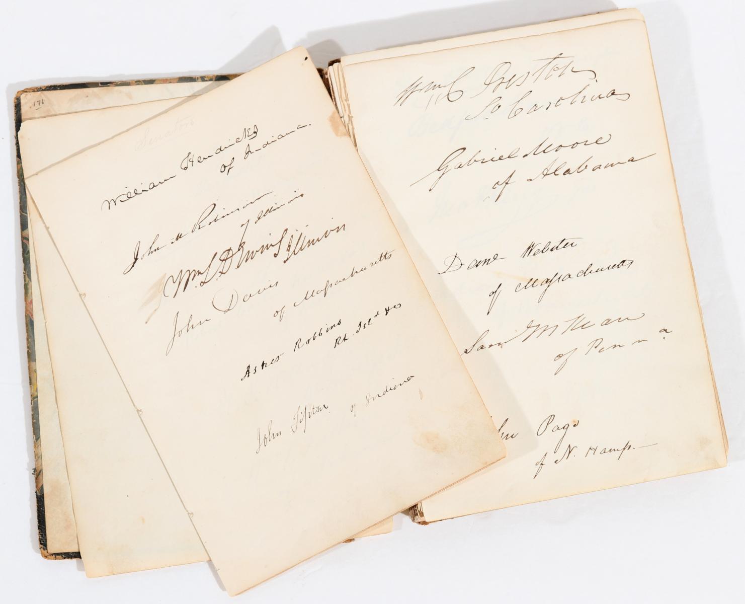 AUTOGRAPH COLLECTION 24TH CONGRESS OF USA 1835-37
